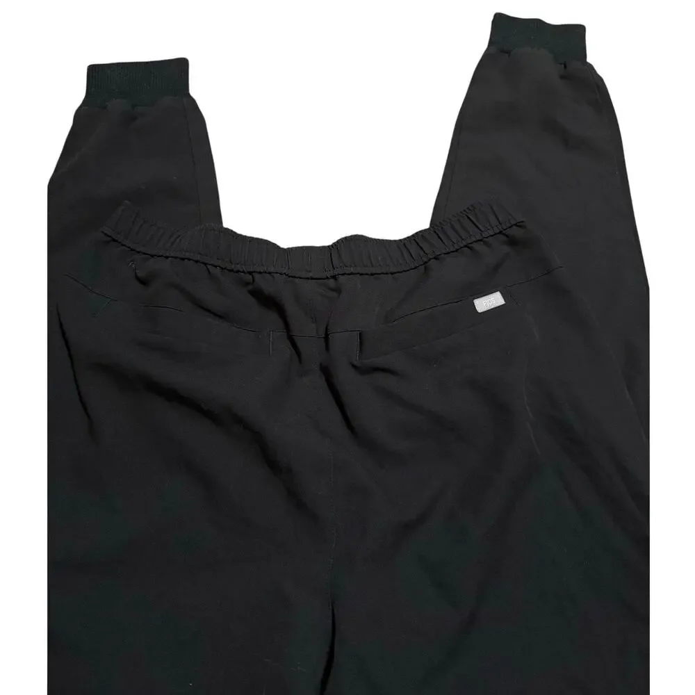 Figs Tansen Jogger Scrub Pant, Black & Gray, Medical, Men's Size XL Tall